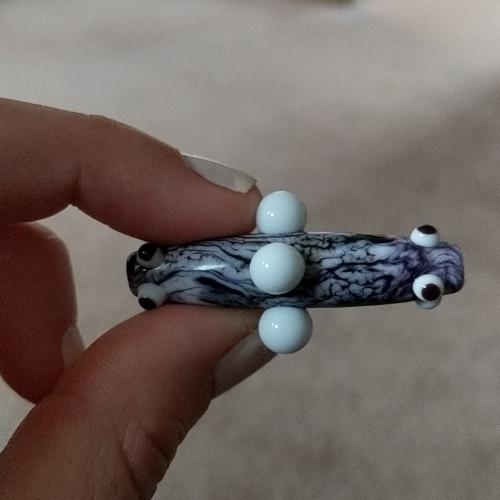 Handmade glass pendant bead